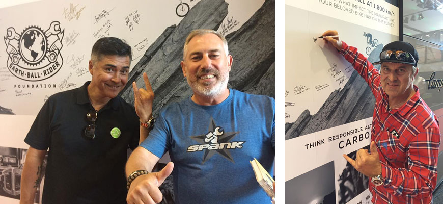 Earthball Riders Foundation signatories.